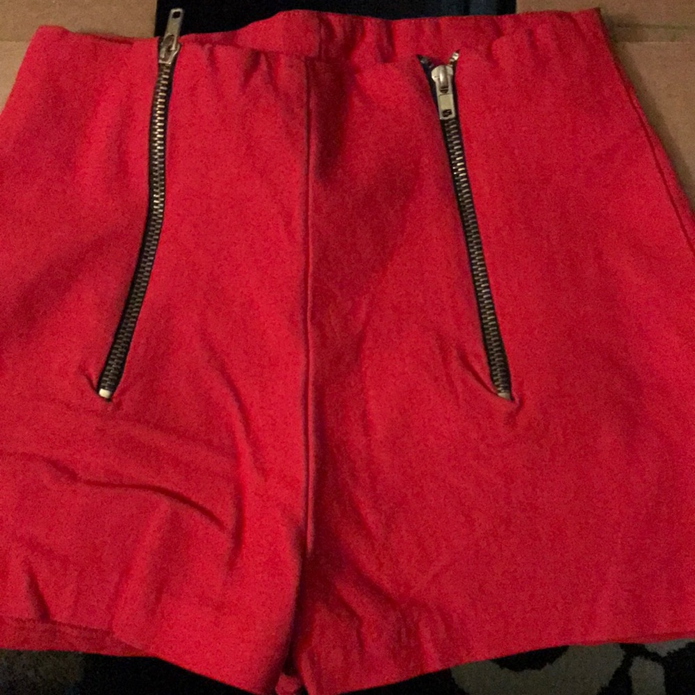 Red women’s shorts